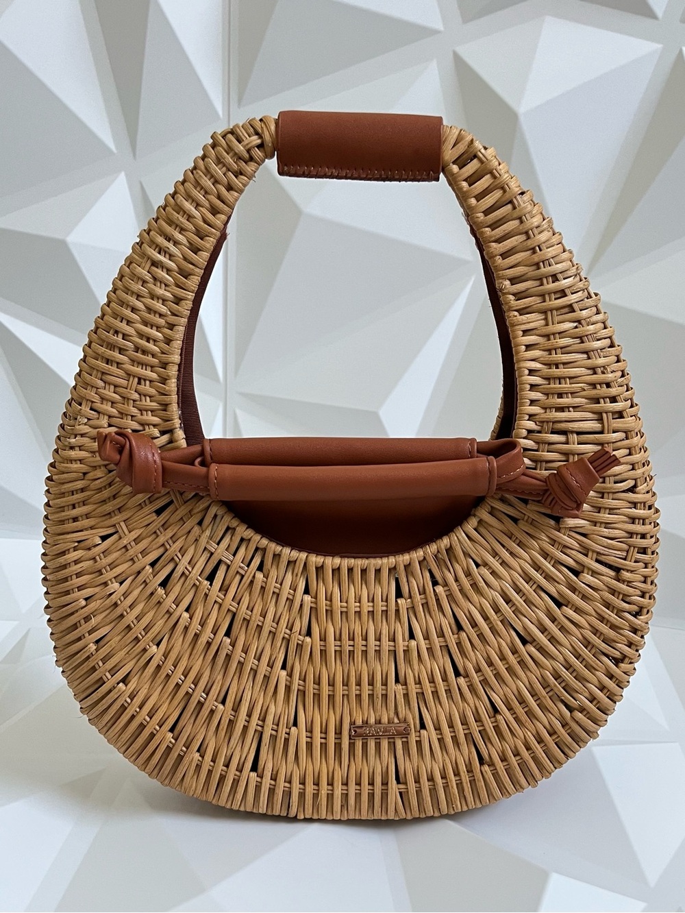 RAMLA Ocean The Whisper of Coastal Elegance Bag Woven Crescent Handcrafted